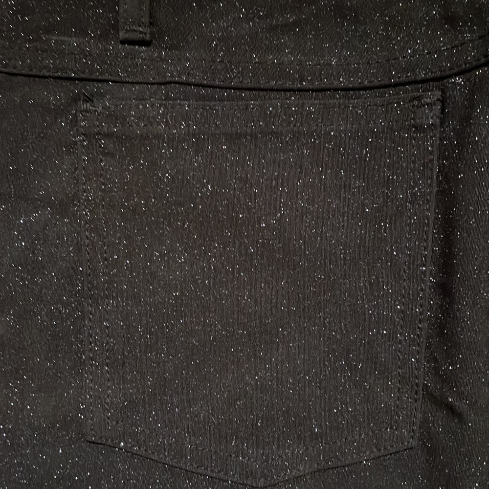 Vintage Rave Stretch sparkly glitter jean style pants Junior size 7 - Picture 6 of 6
